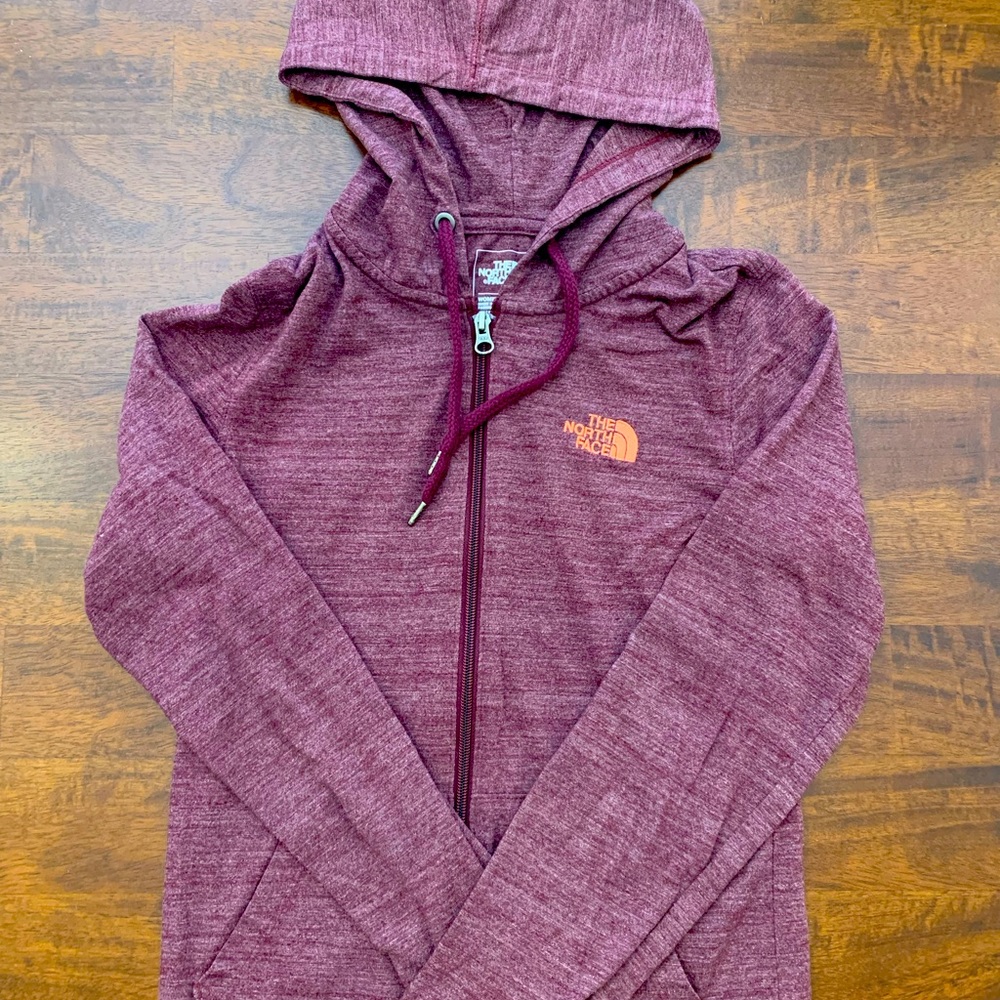 Small womens North face zip up hoodie